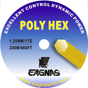 Eagnas Poly Hex Tennis string